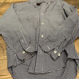 Brooks Brothers , YSM, button up, Navy/white